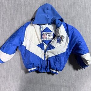 Vintage Mighty-Mac Kentucky Wildcats Hooded Jacket Kids Size 6 Blue White Zip